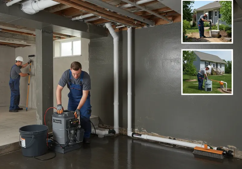 Basement Waterproofing and Flood Prevention process in Fort Branch, IN